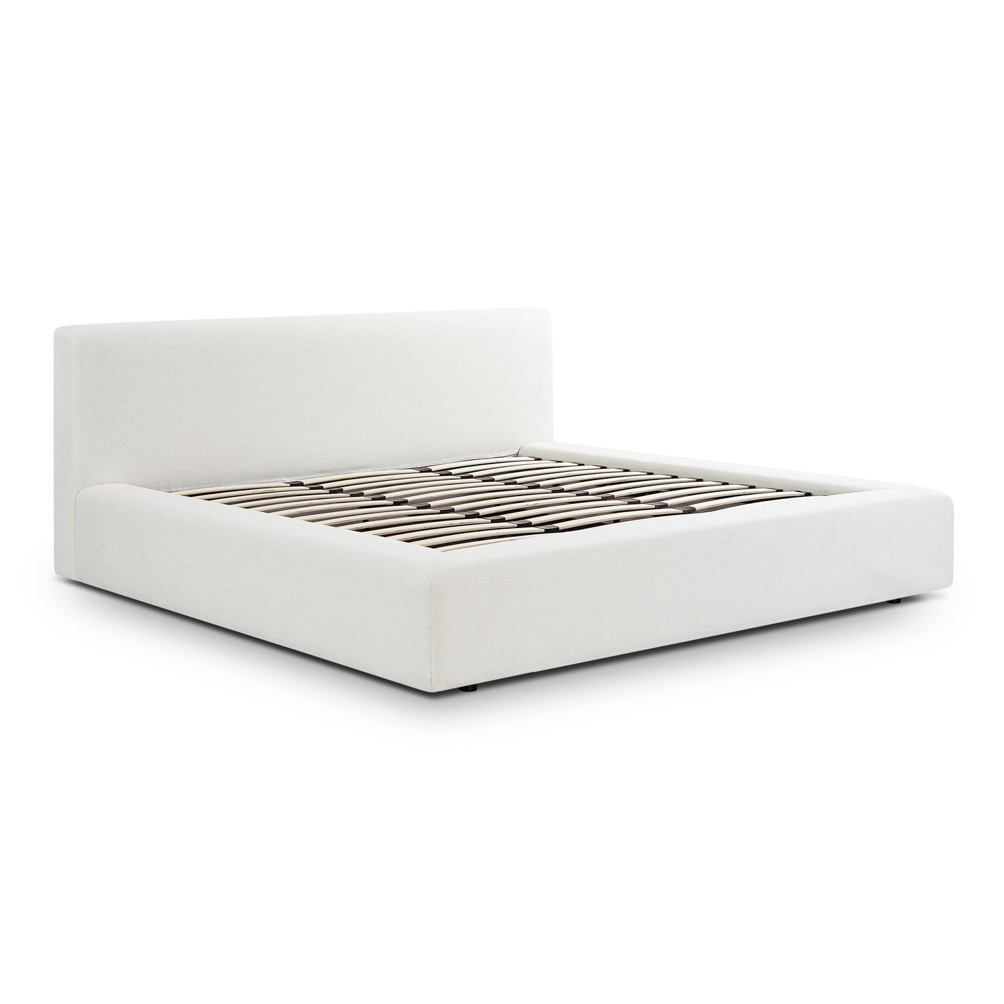 Meena Cream Upcycled Linen Storage Bed