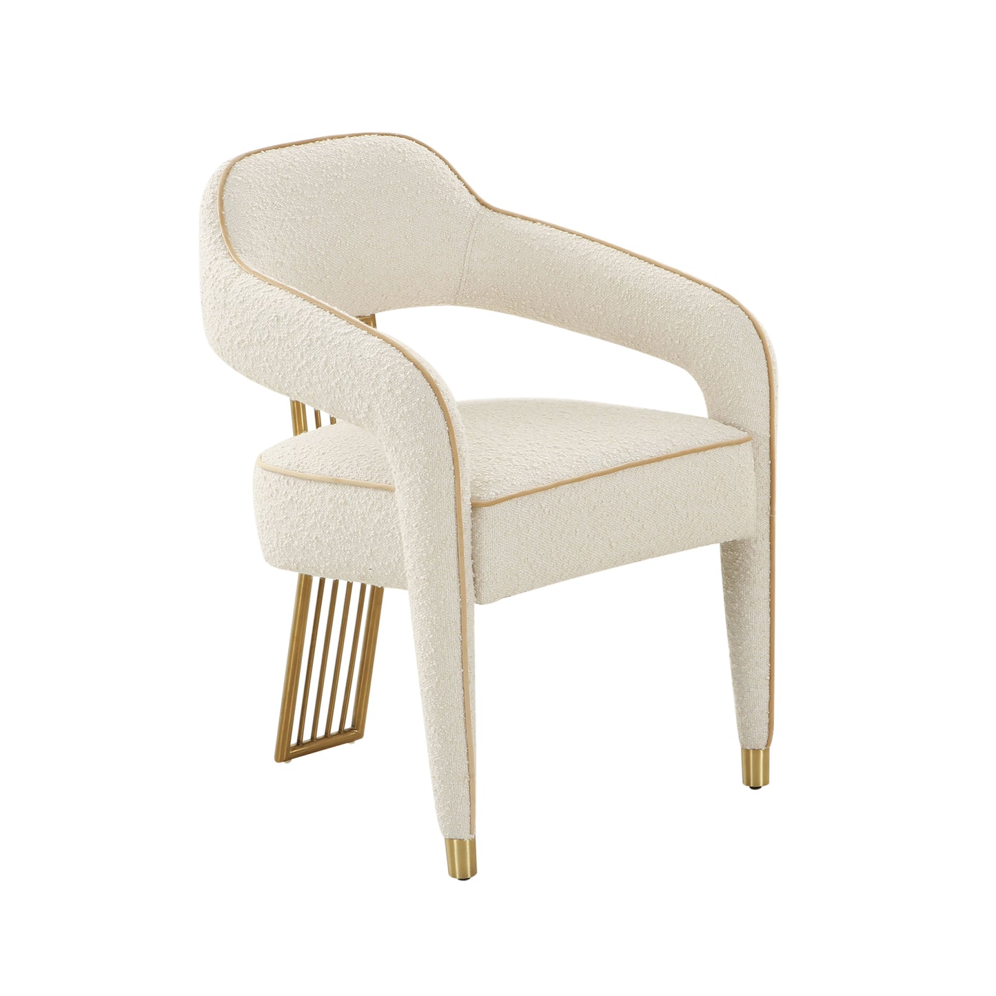 Corralis Cream Performance Linen Dining Chair