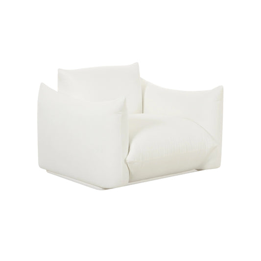 Saint Tropez Pearl Performance Fabric Stuffed Armchair