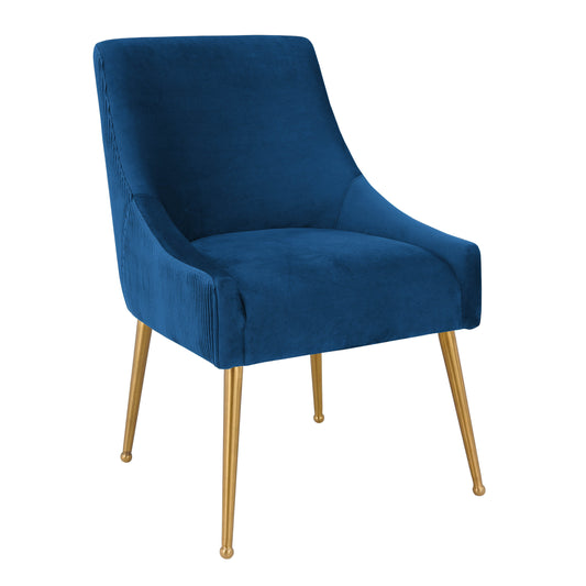 Beatrix Pleated Velvet Side Chair