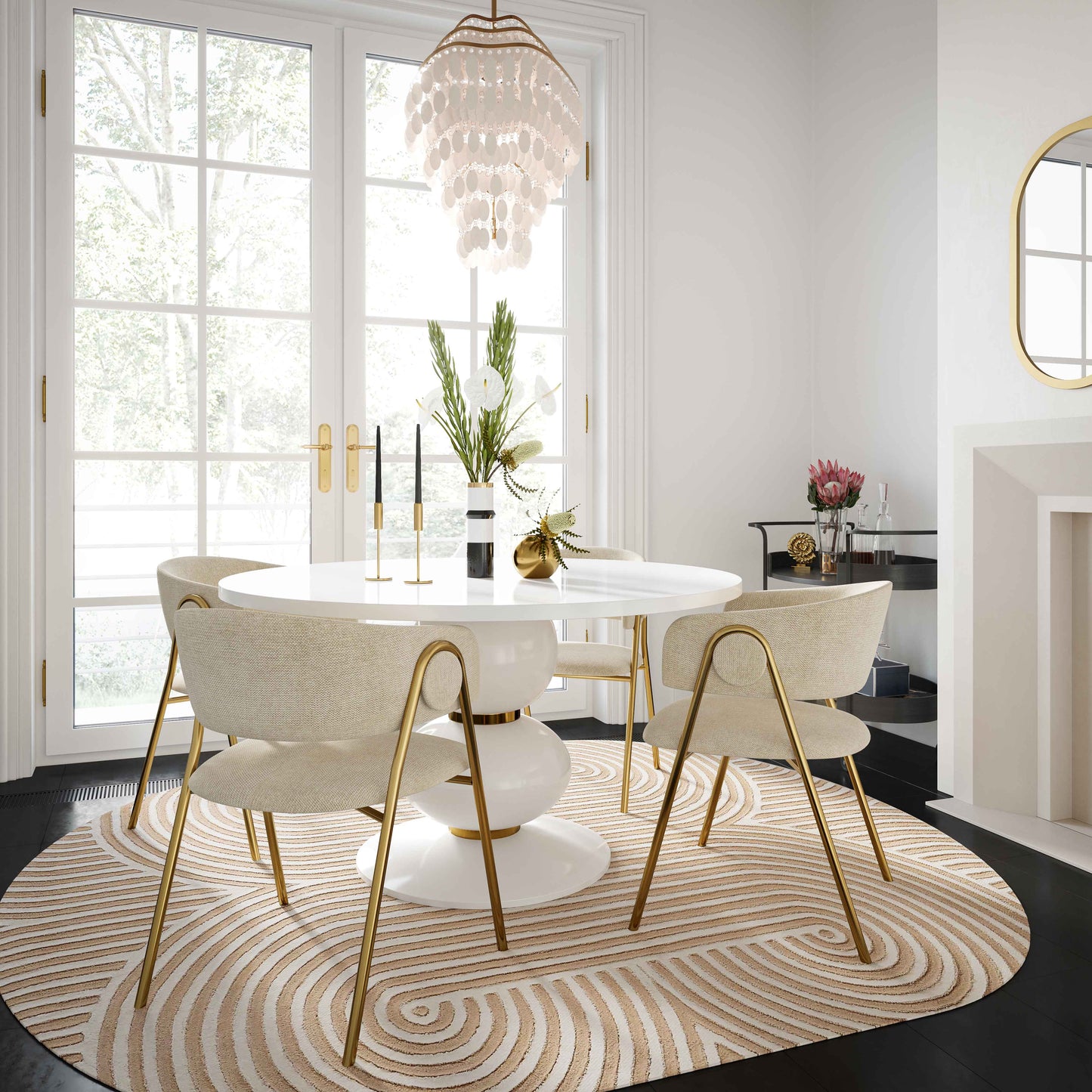 Lara Cream Dining Chair - Set of 2