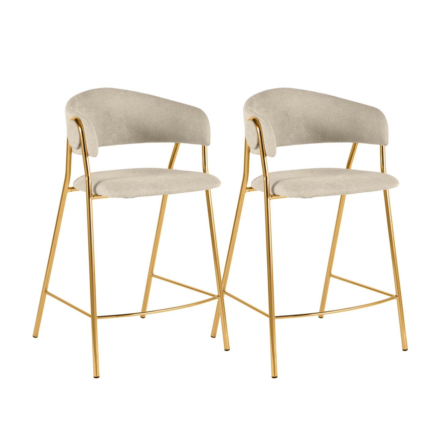 Lara Cream Counter Stool - Set of 2