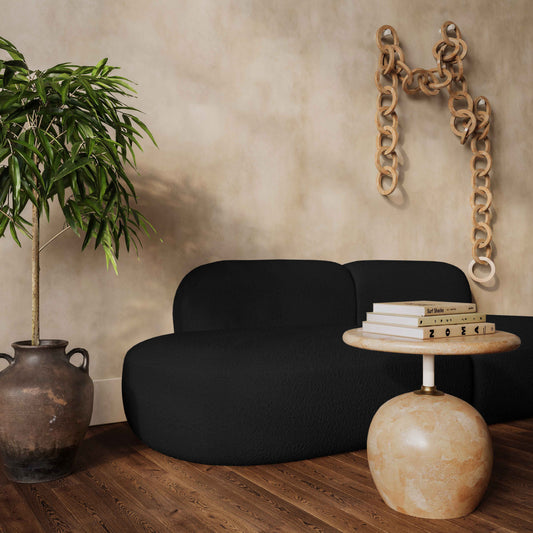 Broohah Black Performance Boucle Sofa