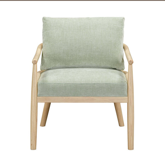 Dixie Mint Green Chenille Velvet Accent Chair