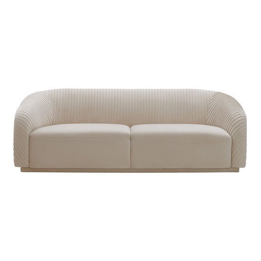 Yara Pleated Velvet Sofa