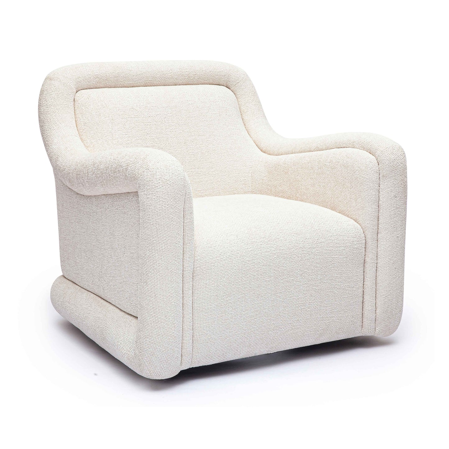 Charli Cream Boucle Swivel Chair
