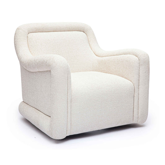 Charli Cream Boucle Swivel Chair